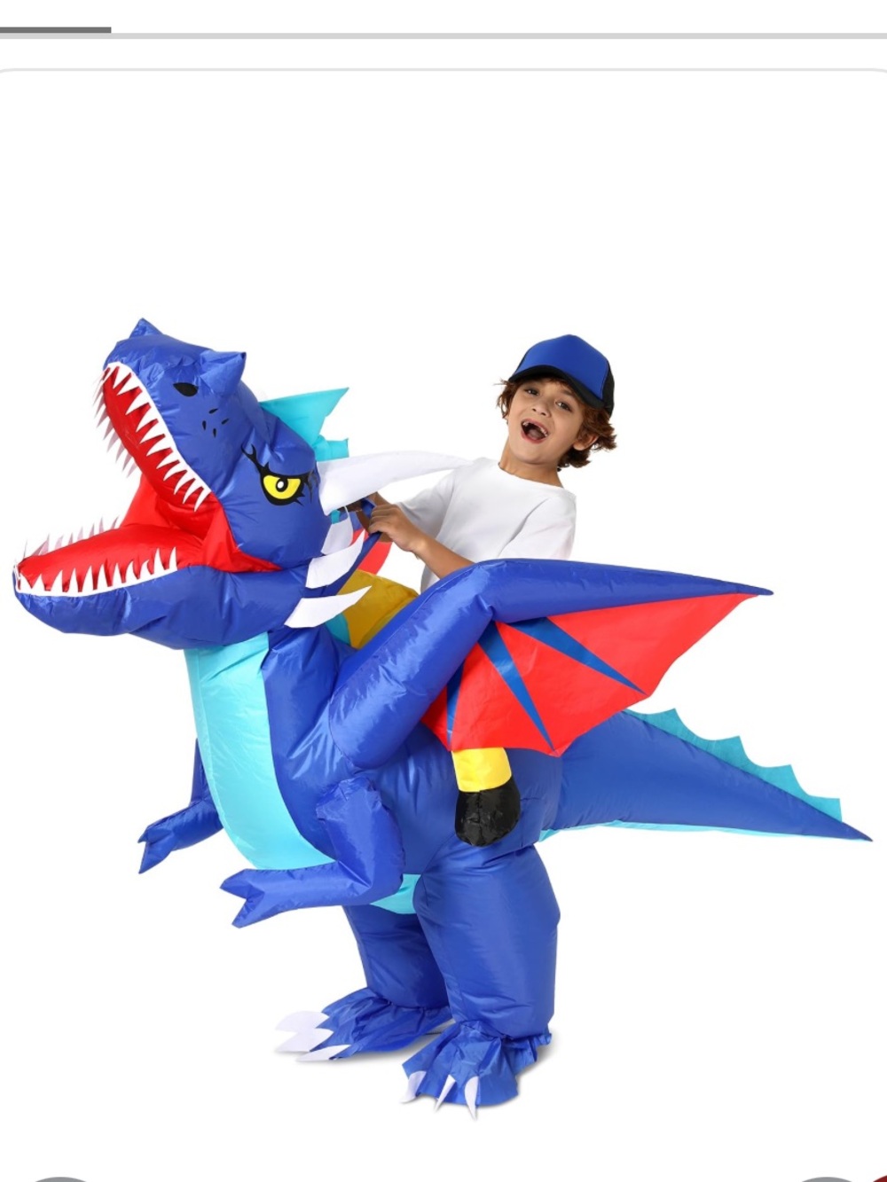 Dinosaur Costume/Toy Inflatable Kids 4-6 Years